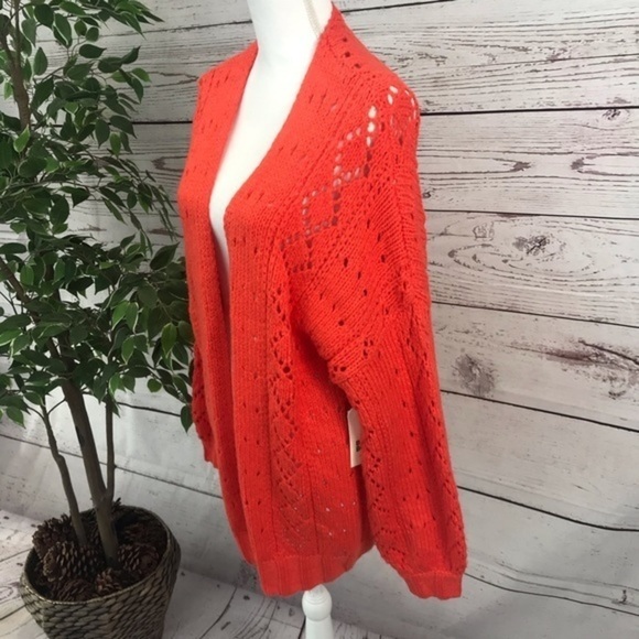 BILLABONG BLISSED OUT ORANGE CARDIGAN NWT - Picture 6 of 15